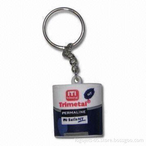 3-D or 2D Soft PVC Keychain with Customized Logos and Colors are Available